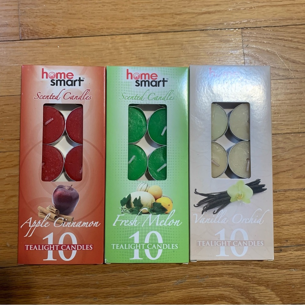 Home Smart Scented Tea Light Candles Lot Of 3 10-Packs